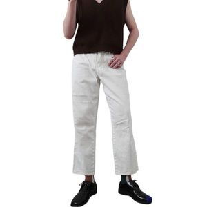 Levi’s white label 512 ankle crop white jeans waist size 32”